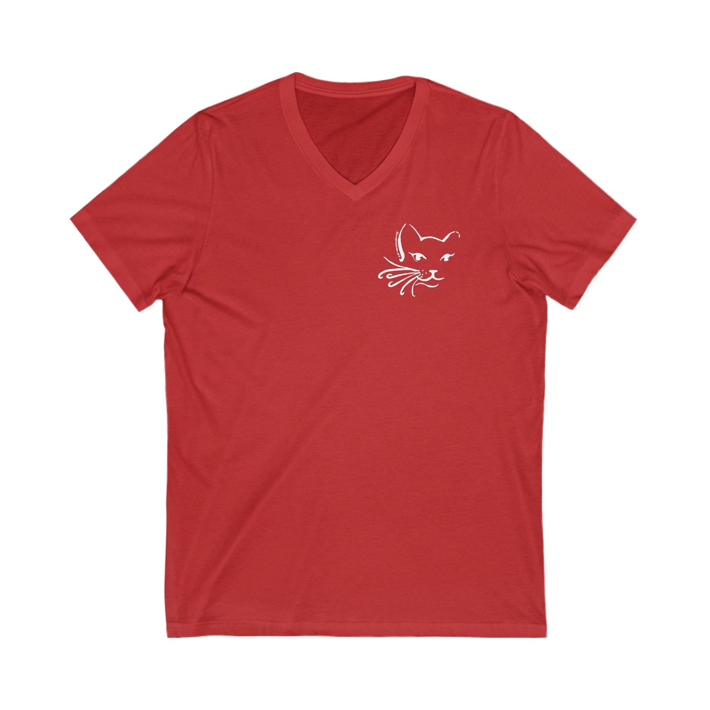 Whiskers | FUNDRAISER for Feral At Heart | Unisex V-Neck Tee - Detezi Designs-23293633104435967668