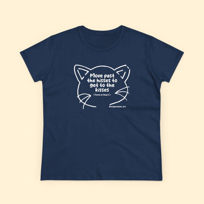 Whiskers | FUNDRAISER for Feral At Heart | Women's Midweight Cotton Tee - Detezi Designs - 97975560762526751421