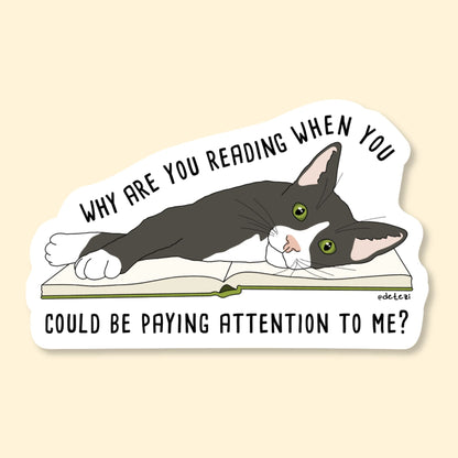 Why Are You Reading | Vinyl Sticker - Detezi Designs-