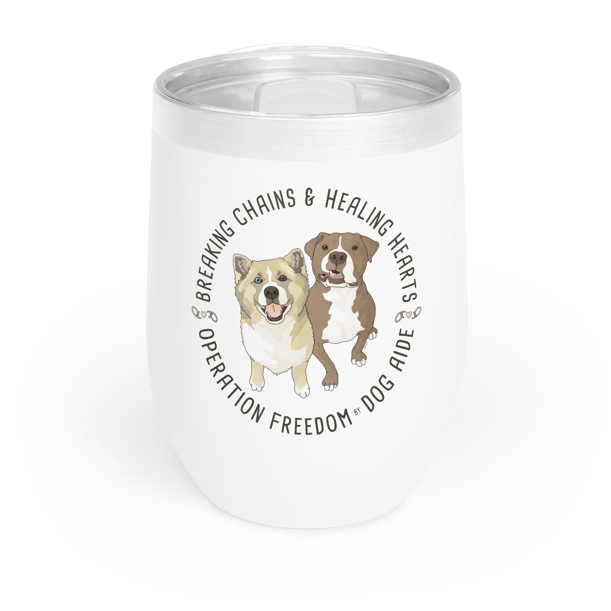 Wine Tumbler | FUNDRAISER | Dog Aide - Detezi Designs - 16092748215848770327
