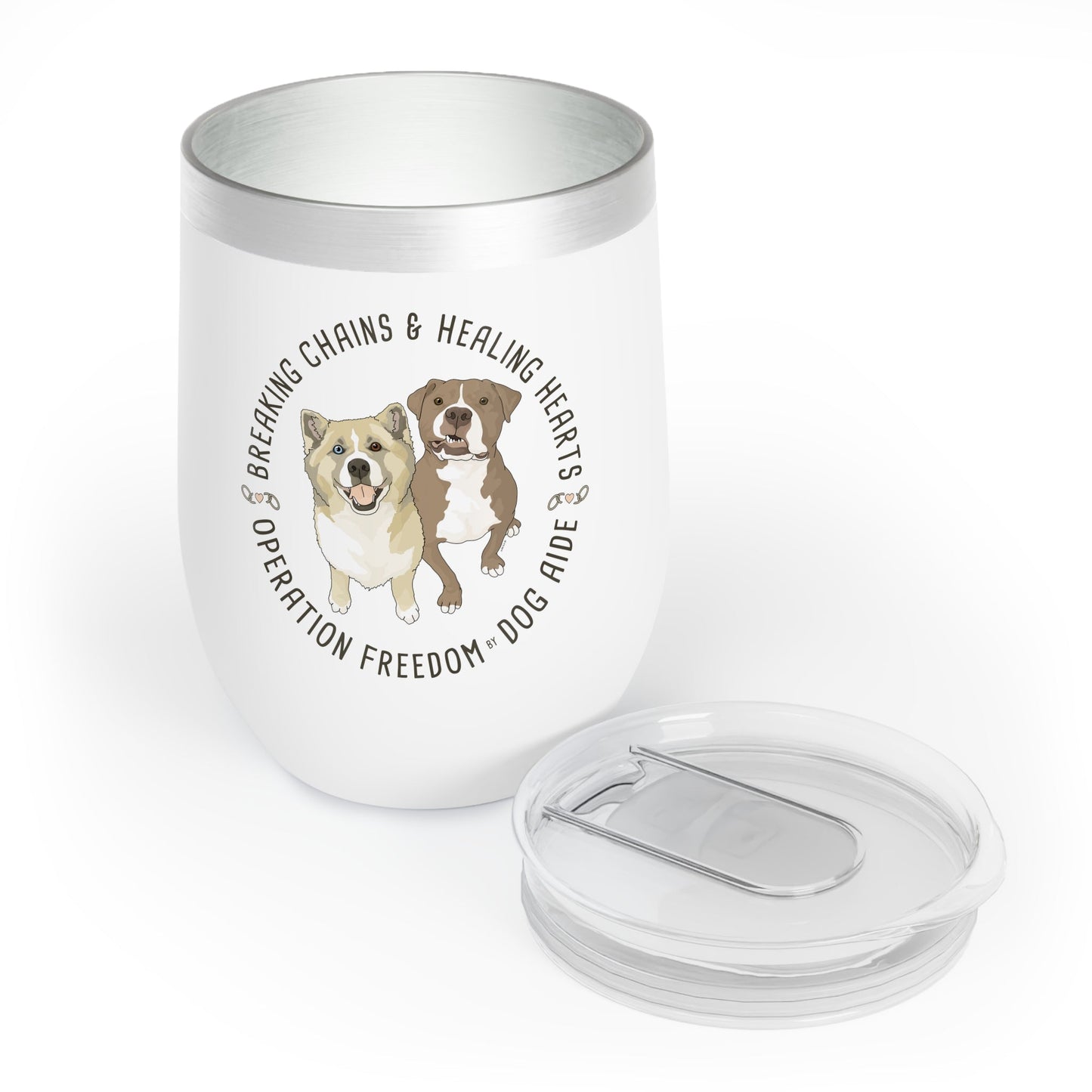 Wine Tumbler | FUNDRAISER | Dog Aide - Detezi Designs - 16092748215848770327
