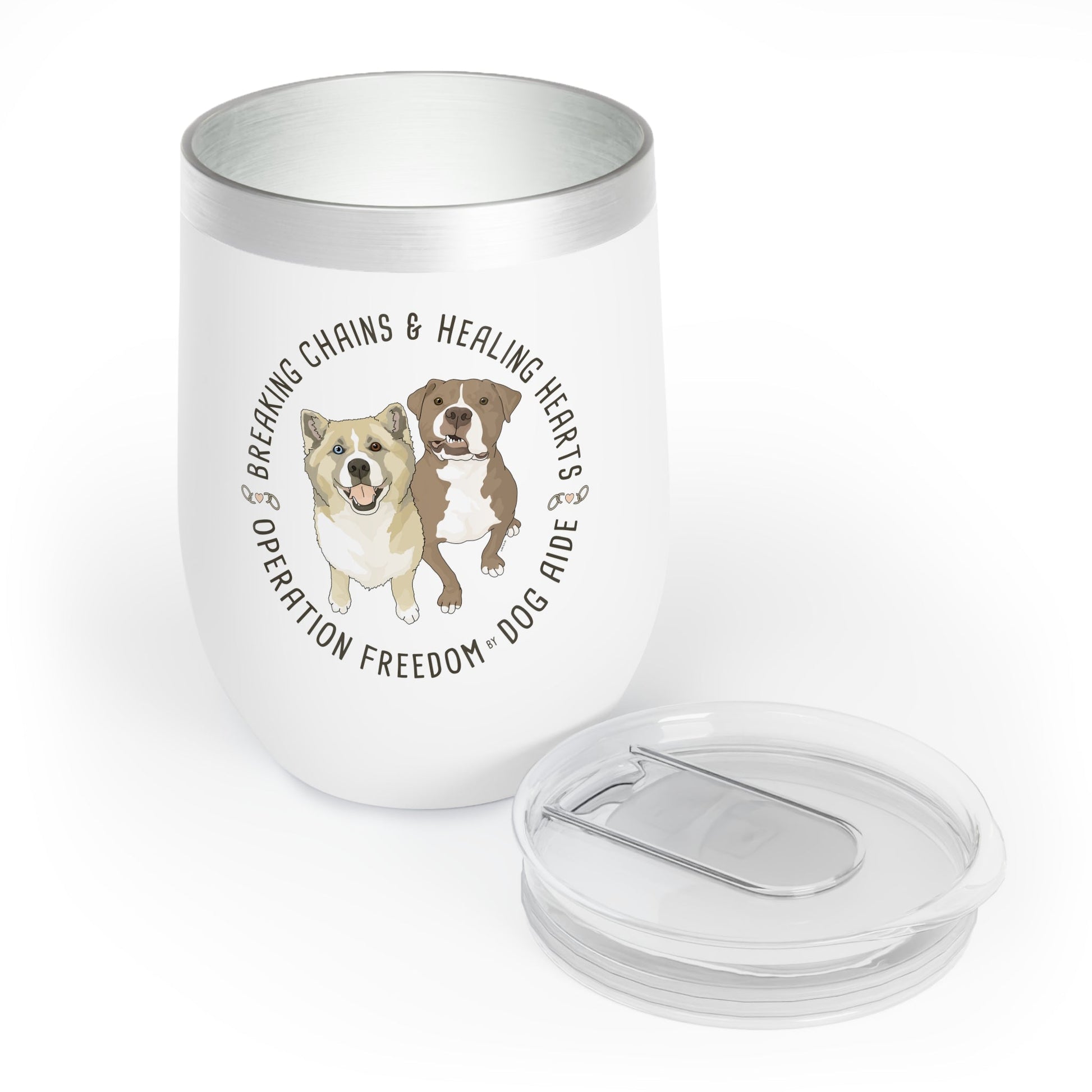 Wine Tumbler | FUNDRAISER | Dog Aide - Detezi Designs - 16092748215848770327
