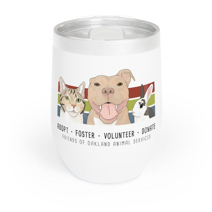 Wine Tumbler | FUNDRAISER | Friends of Oakland Animal Services - Detezi Designs - 25871141728903423557