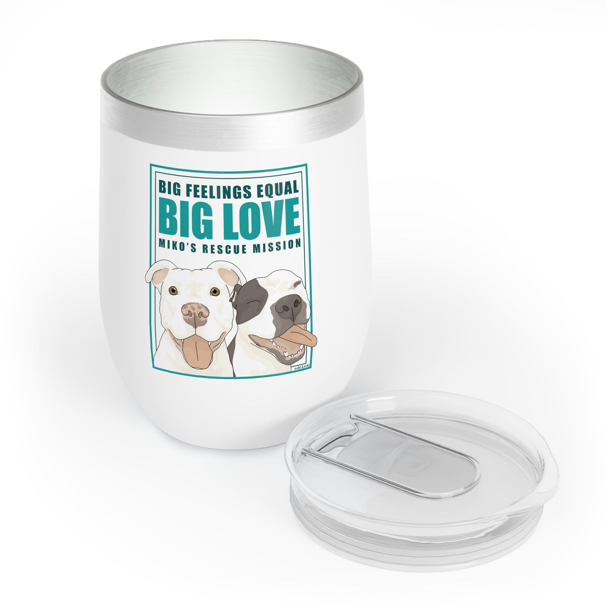 Wine Tumbler | FUNDRAISER | Miko's Rescue Mission - Detezi Designs - 31270949787114484385