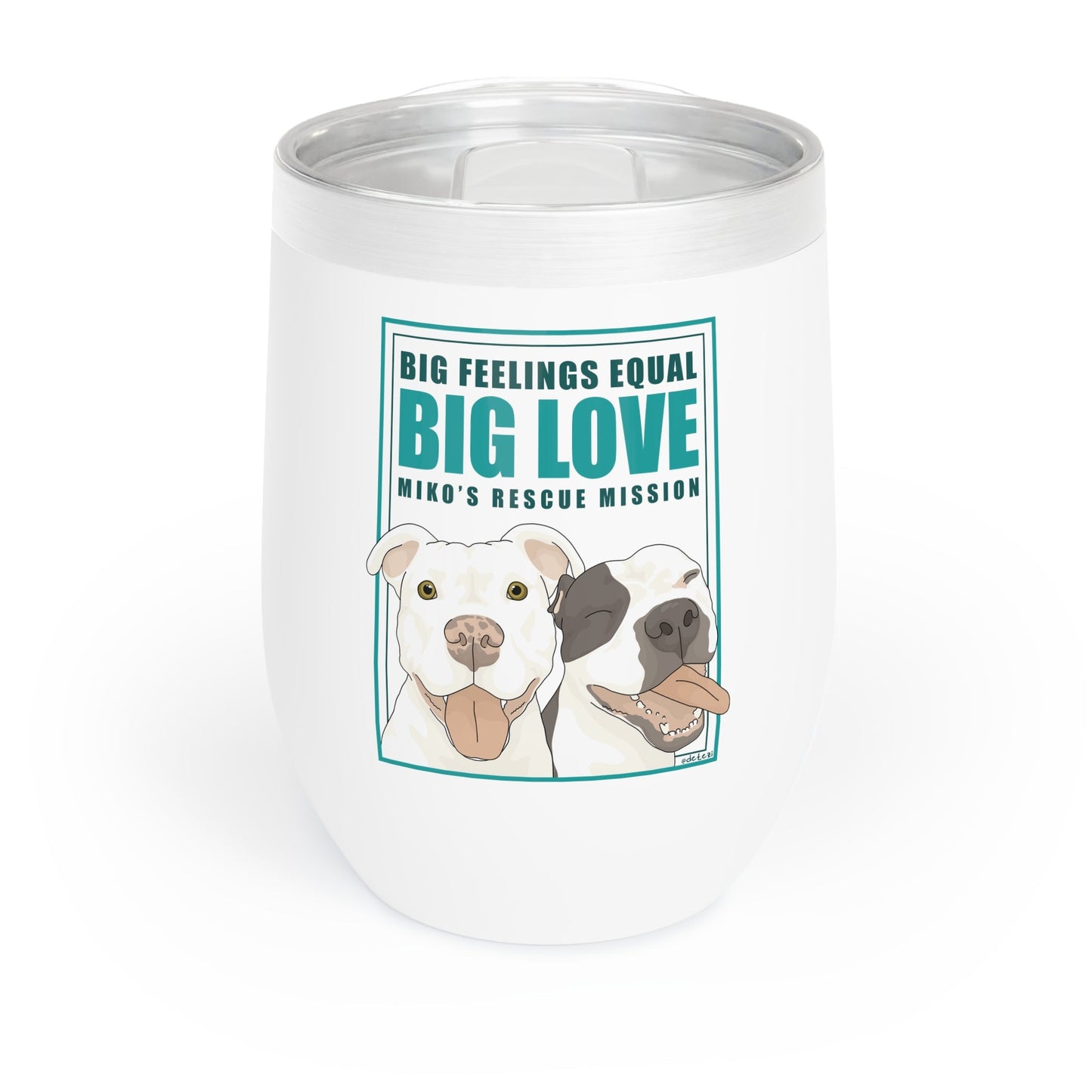 Wine Tumbler | FUNDRAISER | Miko's Rescue Mission - Detezi Designs - 31270949787114484385