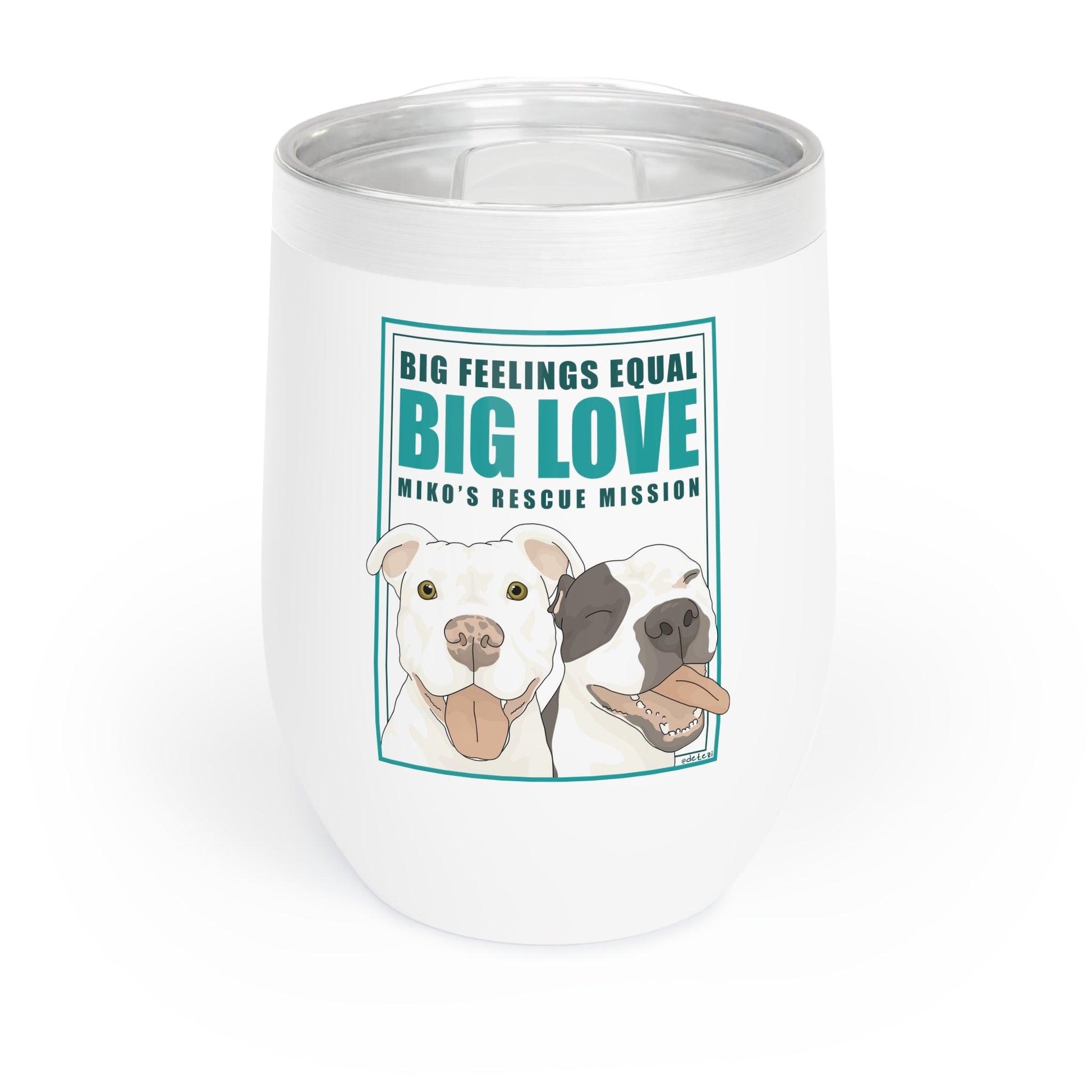 Wine Tumbler | FUNDRAISER | Miko's Rescue Mission - Detezi Designs - 31270949787114484385
