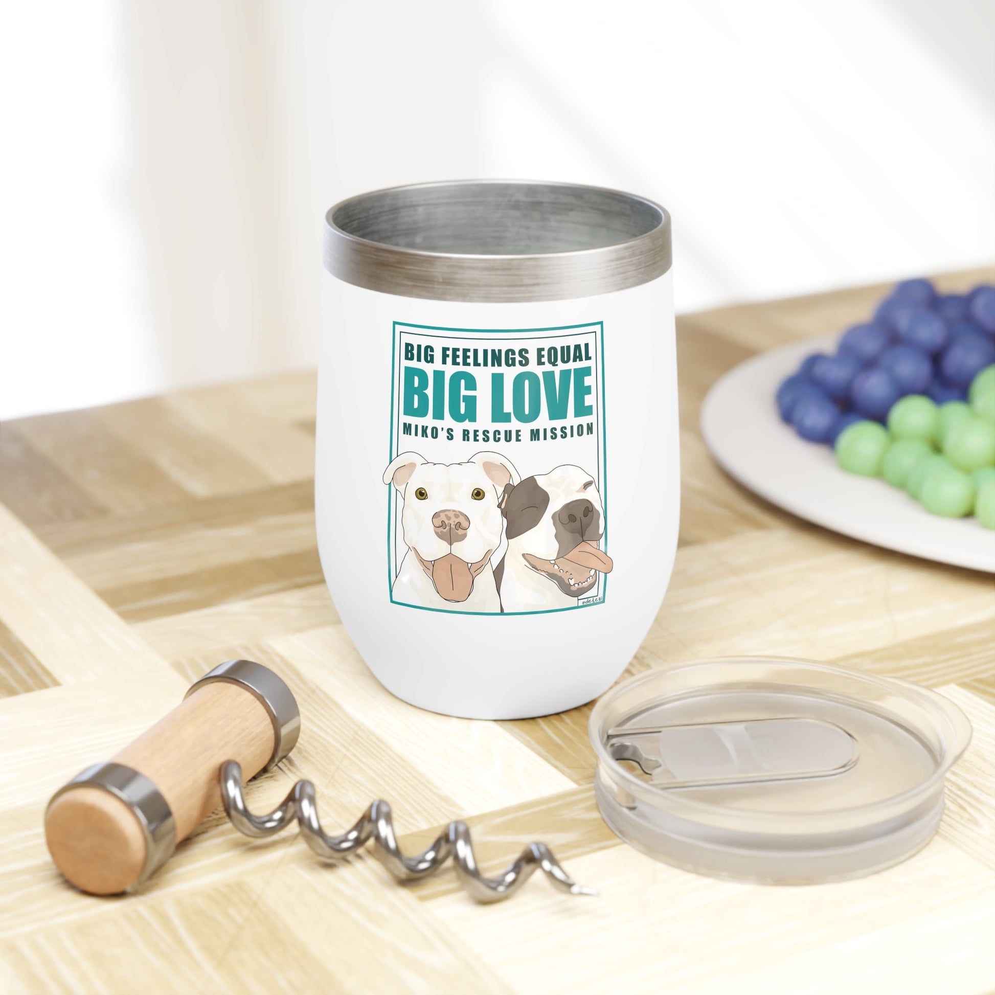 Wine Tumbler | FUNDRAISER | Miko's Rescue Mission - Detezi Designs - 31270949787114484385