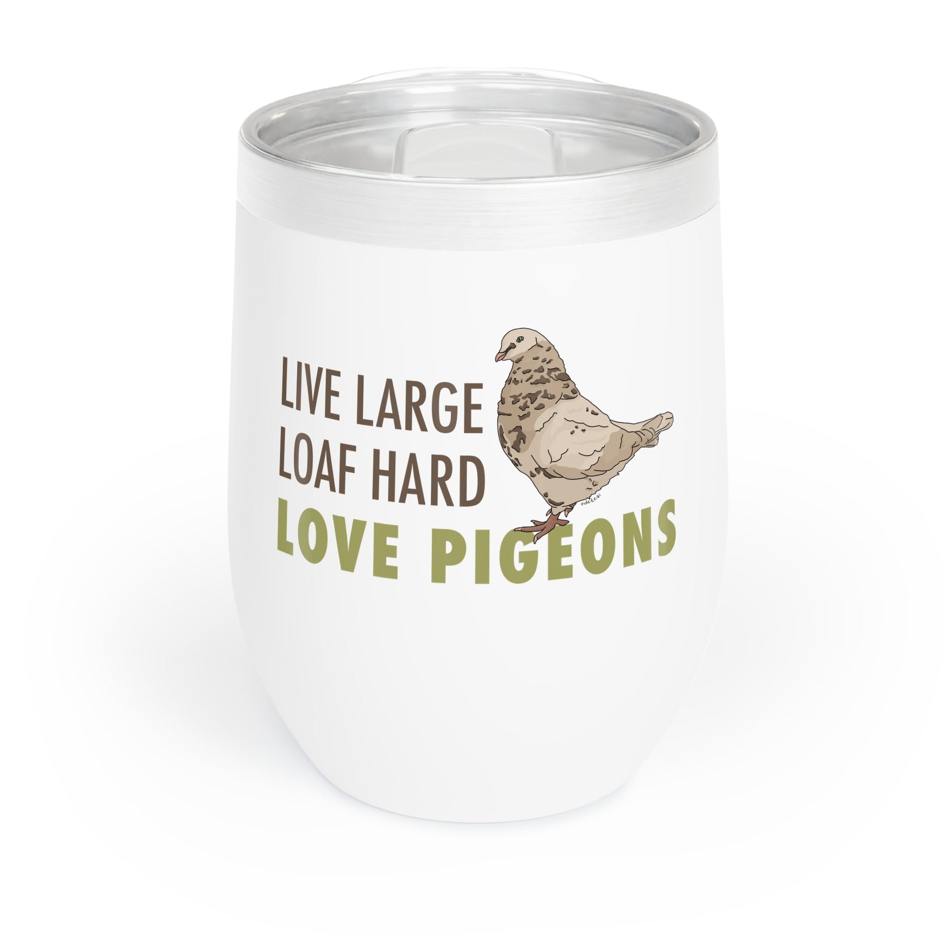 Wine Tumbler | FUNDRAISER | Moose's Flock | Loaf Hard - Detezi Designs - 32138947657801972845