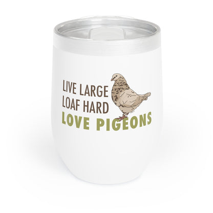 Wine Tumbler | FUNDRAISER | Moose's Flock | Loaf Hard - Detezi Designs - 32138947657801972845