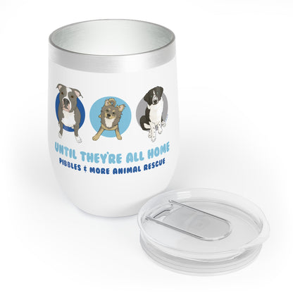 Wine Tumbler | FUNDRAISER | Pibbles & More Animal Rescue - Detezi Designs - 12497329013288649504