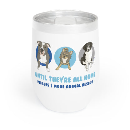 Wine Tumbler | FUNDRAISER | Pibbles & More Animal Rescue - Detezi Designs - 12497329013288649504