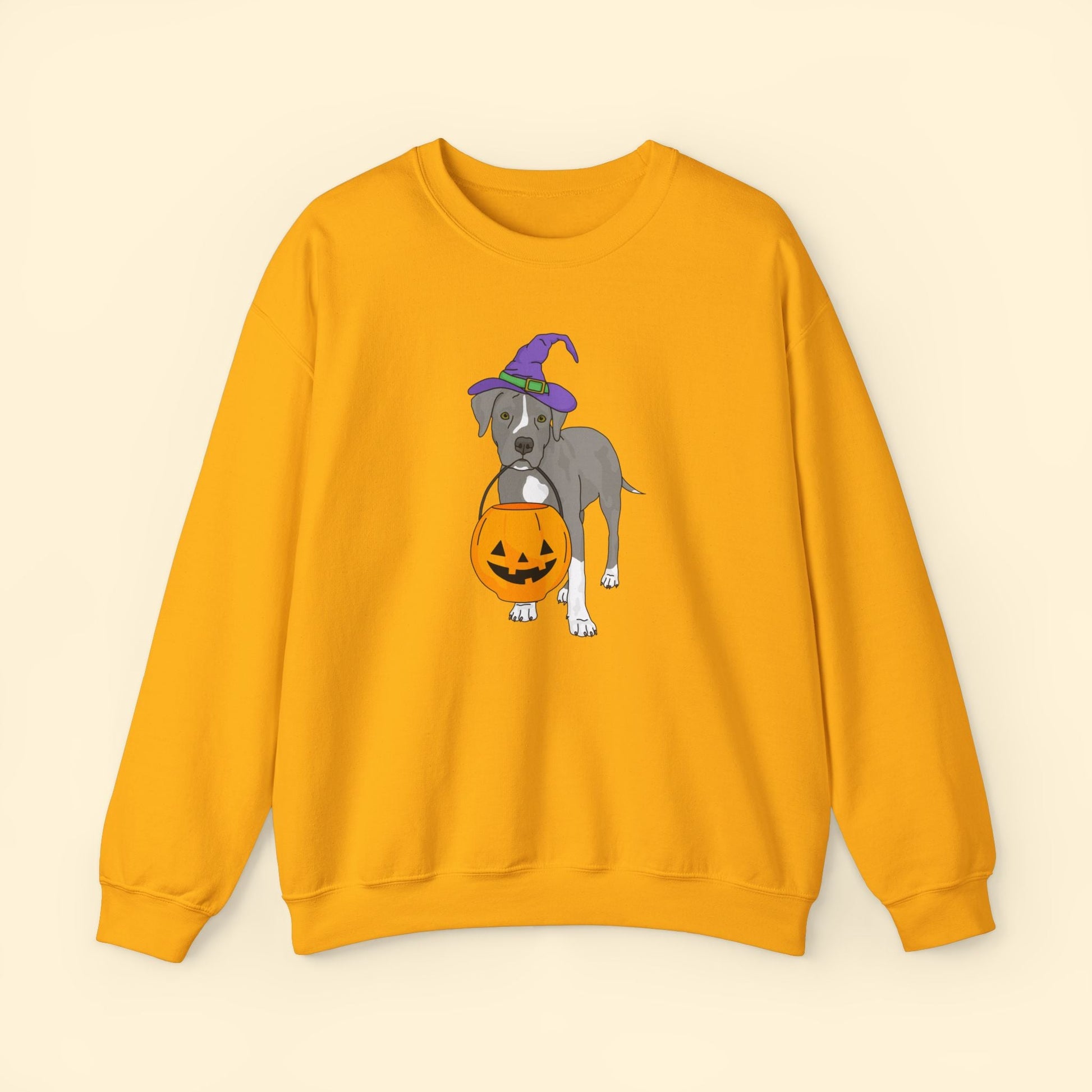 Witchy Puppy | Crewneck Sweatshirt - Detezi Designs - 19984431848494031551