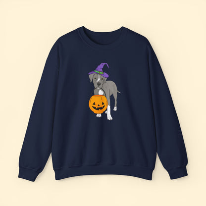 Witchy Puppy | Crewneck Sweatshirt - Detezi Designs - 21514354532550500019