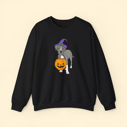 Witchy Puppy | Crewneck Sweatshirt - Detezi Designs - 32822730086568146747