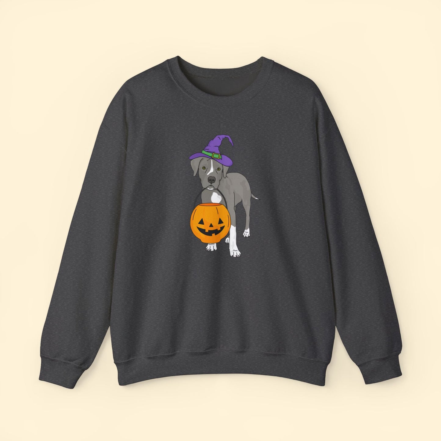 Witchy Puppy | Crewneck Sweatshirt - Detezi Designs - 87606876236364521221