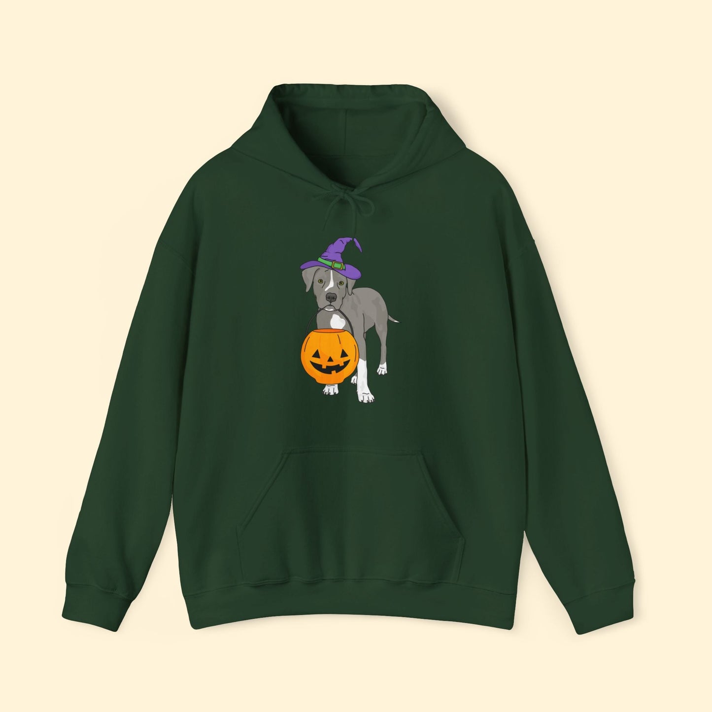 Witchy Puppy | Hooded Sweatshirt - Detezi Designs - 11947842250422620610