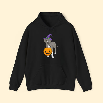 Witchy Puppy | Hooded Sweatshirt - Detezi Designs - 12298078067138677772