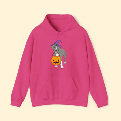 Witchy Puppy | Hooded Sweatshirt - Detezi Designs - 14327616638776294940