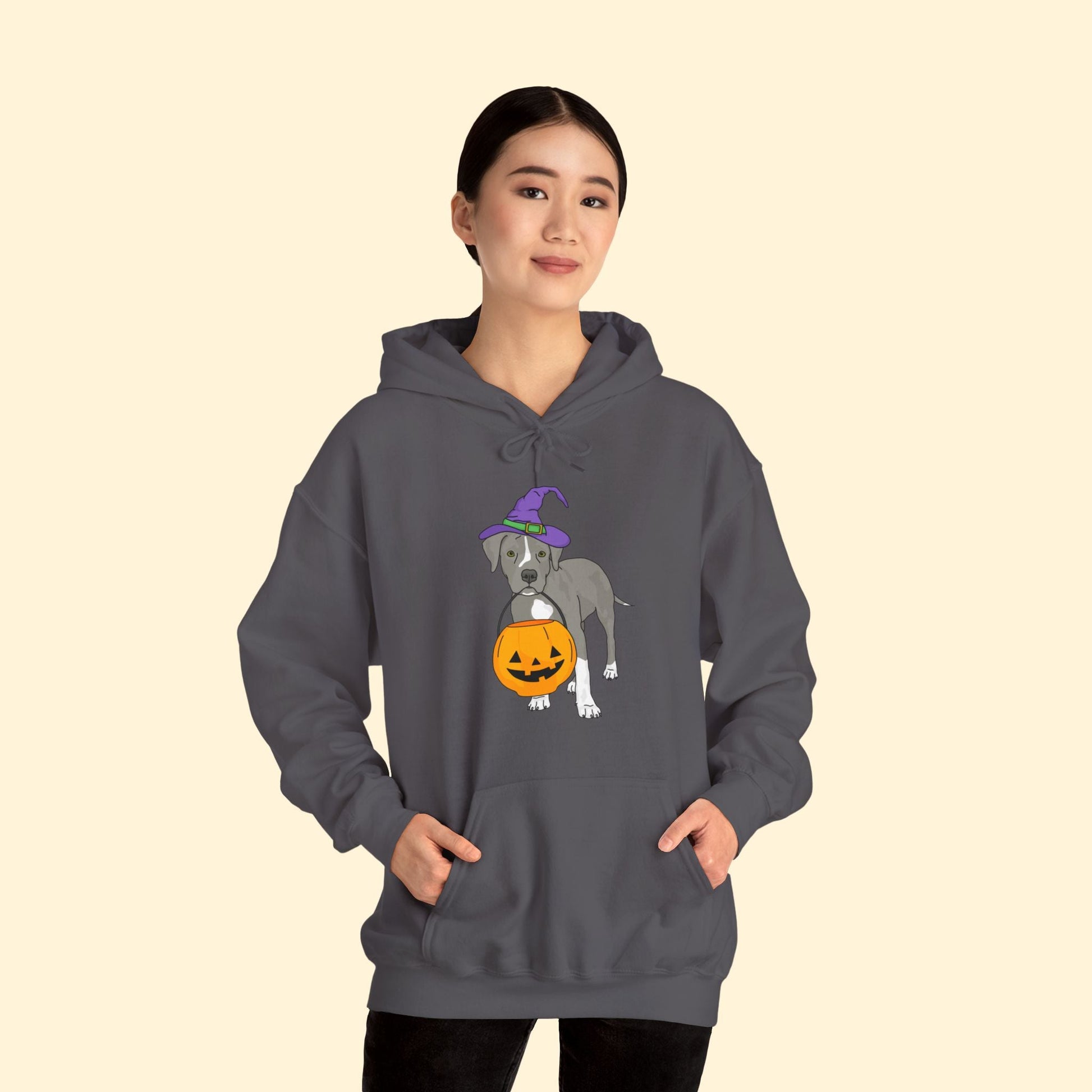 Witchy Puppy | Hooded Sweatshirt - Detezi Designs - 80469388296484226222