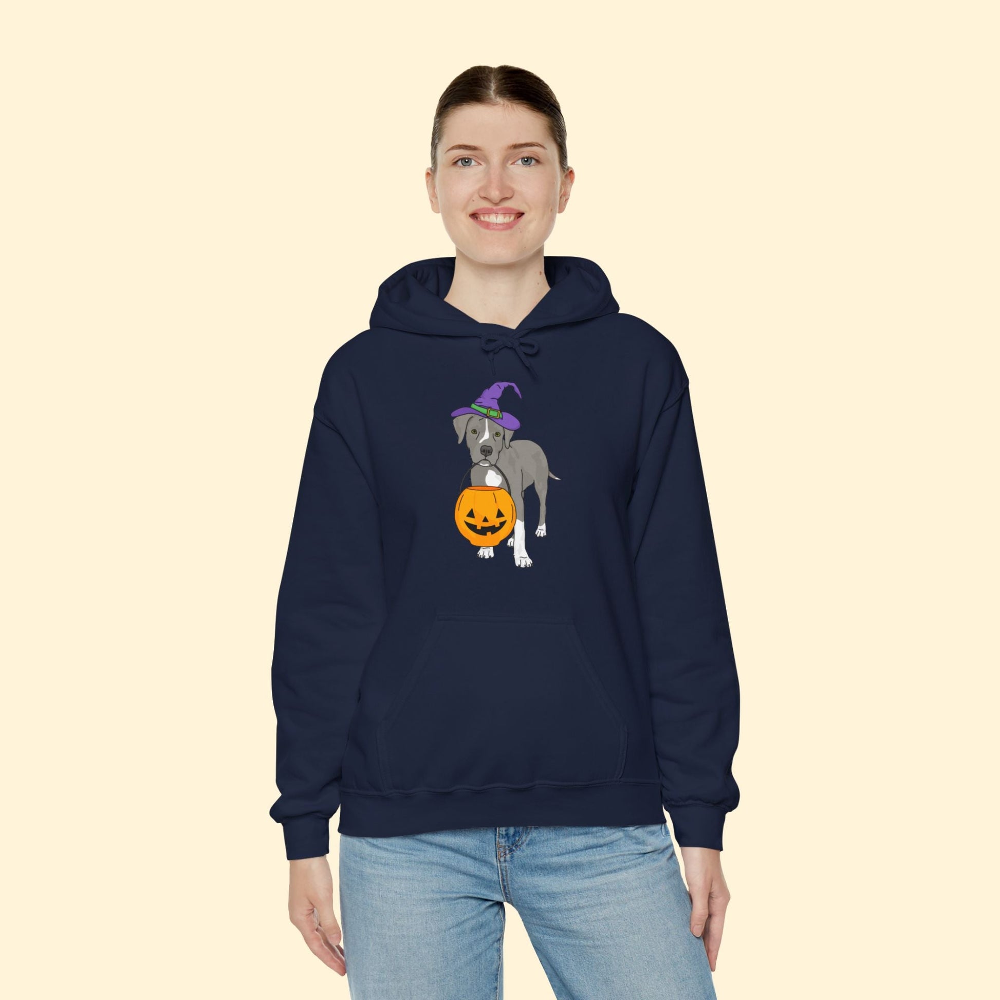 Witchy Puppy | Hooded Sweatshirt - Detezi Designs - 80469388296484226222