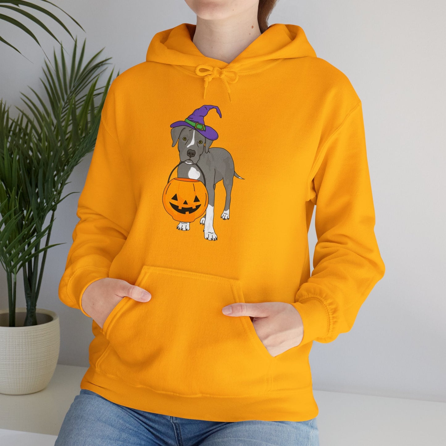 Witchy Puppy | Hooded Sweatshirt - Detezi Designs - 80469388296484226222