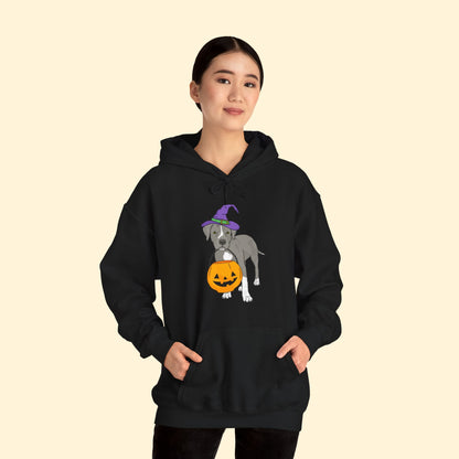 Witchy Puppy | Hooded Sweatshirt - Detezi Designs - 80469388296484226222