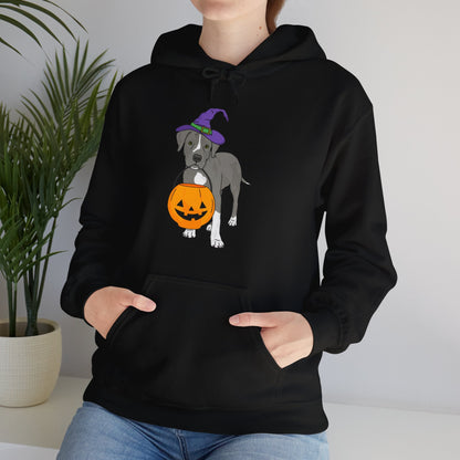 Witchy Puppy | Hooded Sweatshirt - Detezi Designs - 80469388296484226222