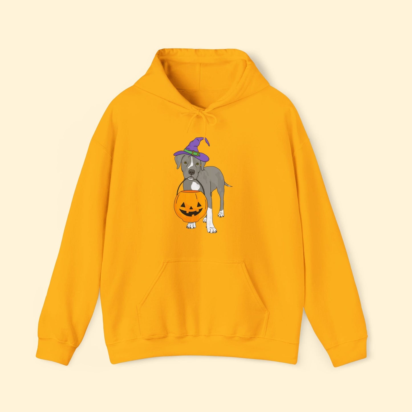 Witchy Puppy | Hooded Sweatshirt - Detezi Designs - 80469388296484226222