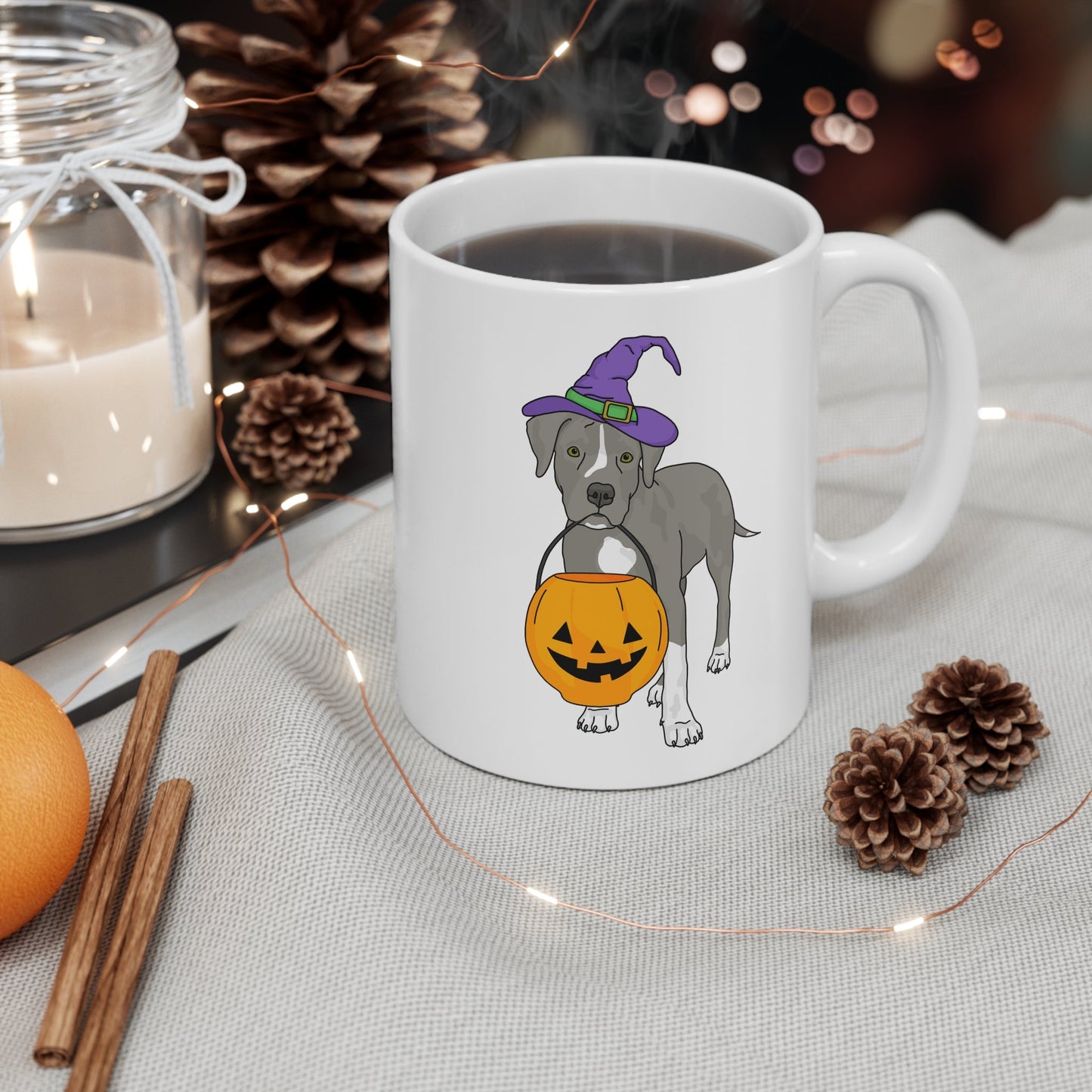 Witchy Puppy | Mug - Detezi Designs - 20695411294672766609