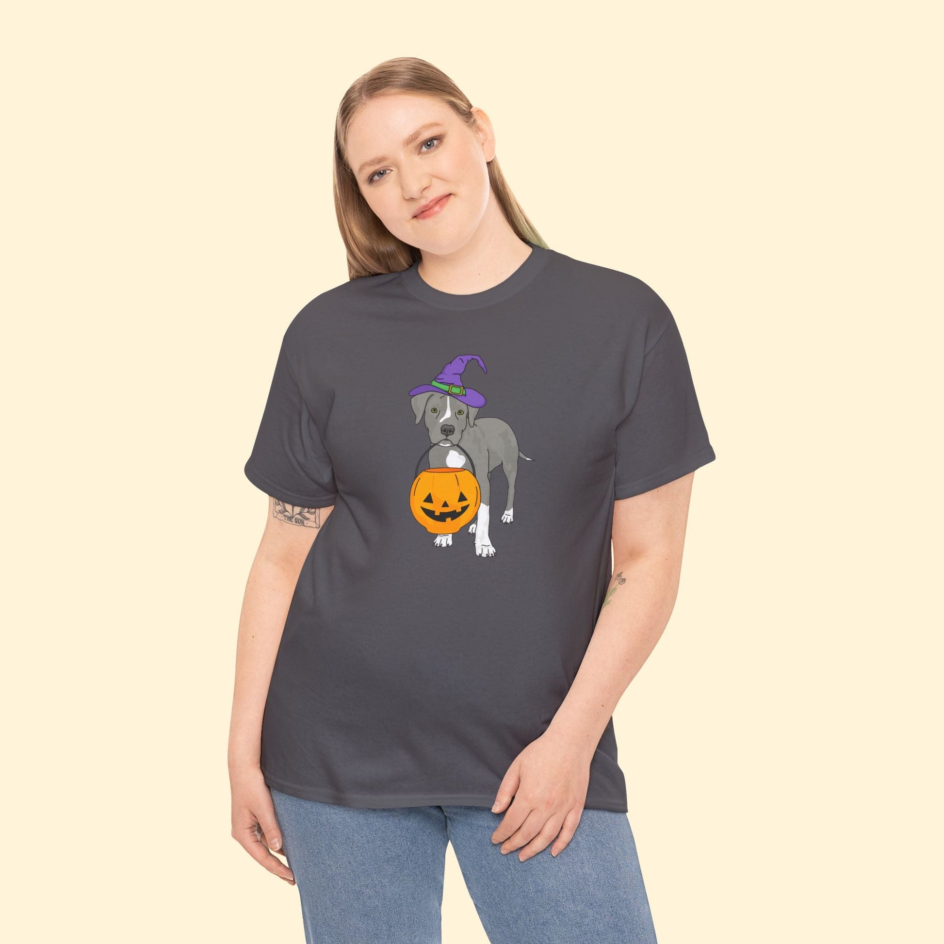 Witchy Puppy | T-shirt - Detezi Designs - 18607854383697282098