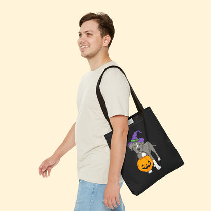 Witchy Puppy | Tote Bag - Detezi Designs - 19354949671578262228