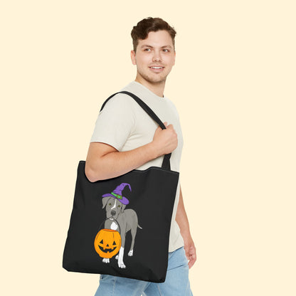 Witchy Puppy | Tote Bag - Detezi Designs - 19354949671578262228