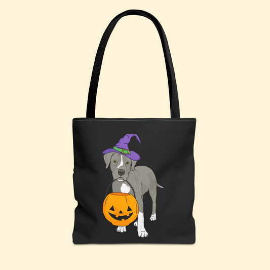 Witchy Puppy | Tote Bag - Detezi Designs - 19354949671578262228