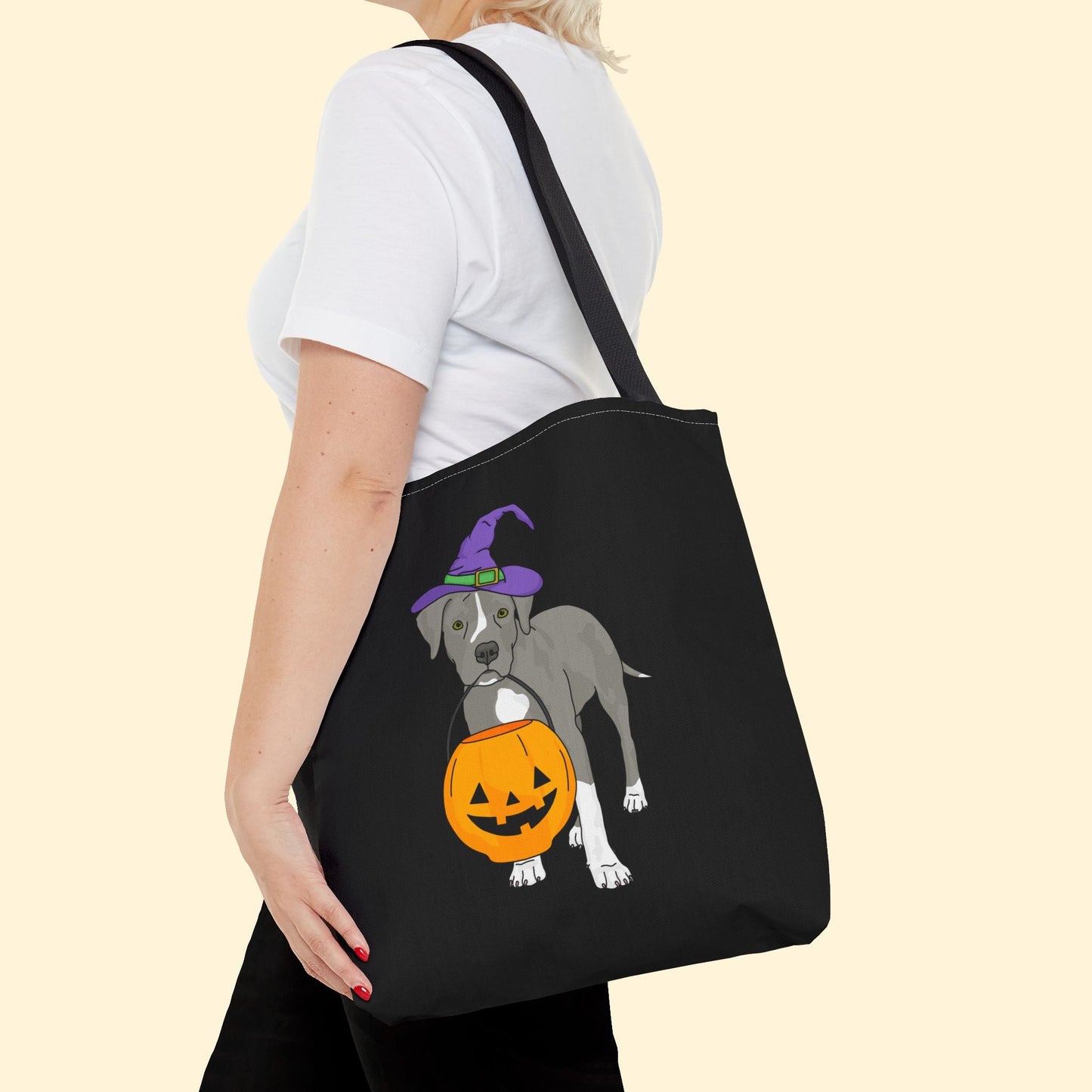 Witchy Puppy | Tote Bag - Detezi Designs - 19354949671578262228