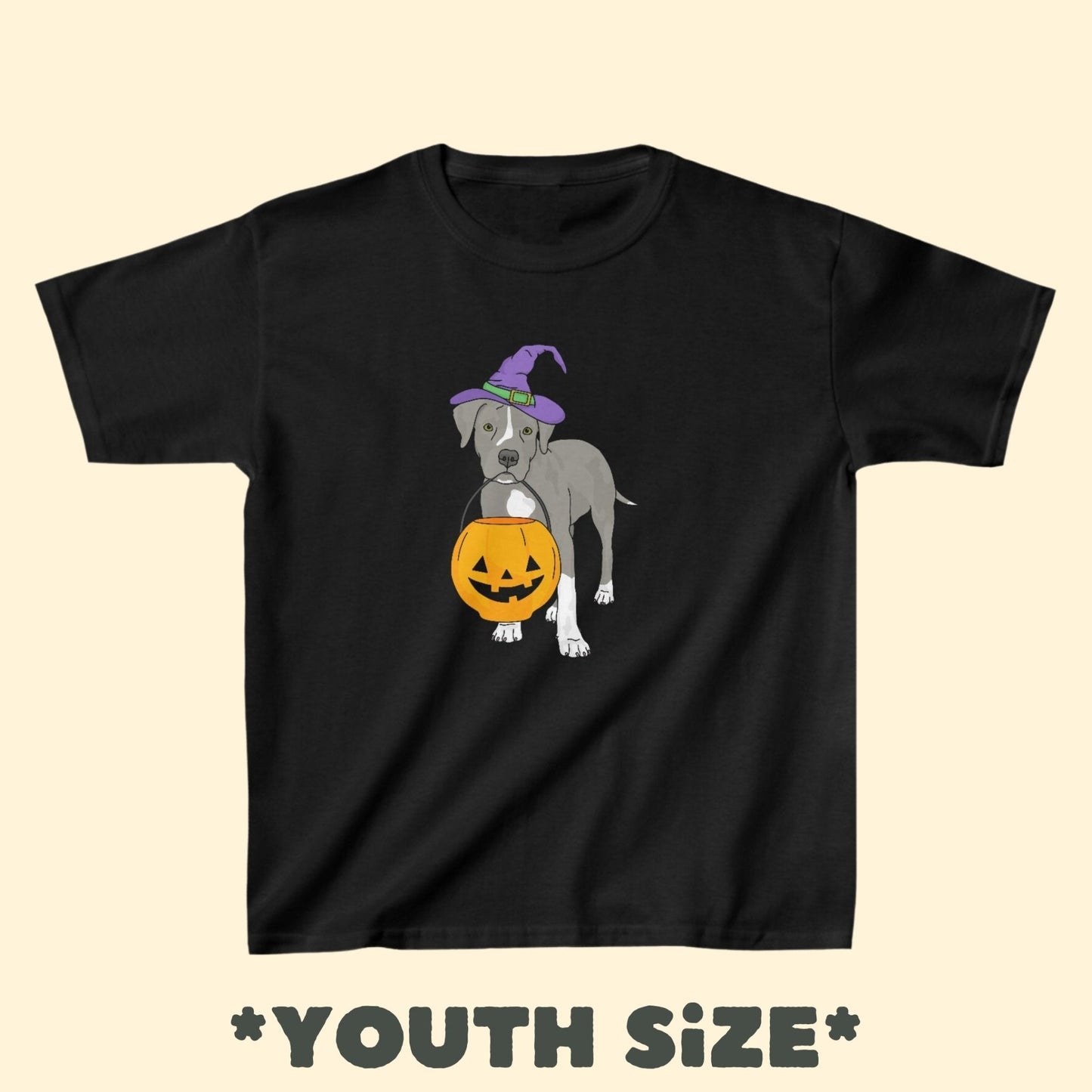 Witchy Puppy | **YOUTH SIZE** Tee - Detezi Designs - 17394487339277115704