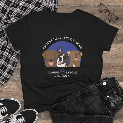 Women's Crewneck Tee | FUNDRAISER | Canine Rescue of Central PA - Detezi Designs - 31813237359747290582