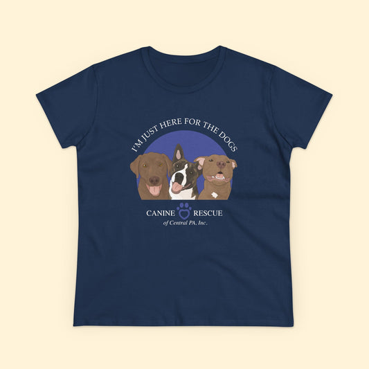 Women's Crewneck Tee | FUNDRAISER | Canine Rescue of Central PA - Detezi Designs - 31813237359747290582