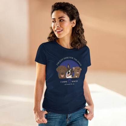 Women's Crewneck Tee | FUNDRAISER | Canine Rescue of Central PA - Detezi Designs - 31813237359747290582