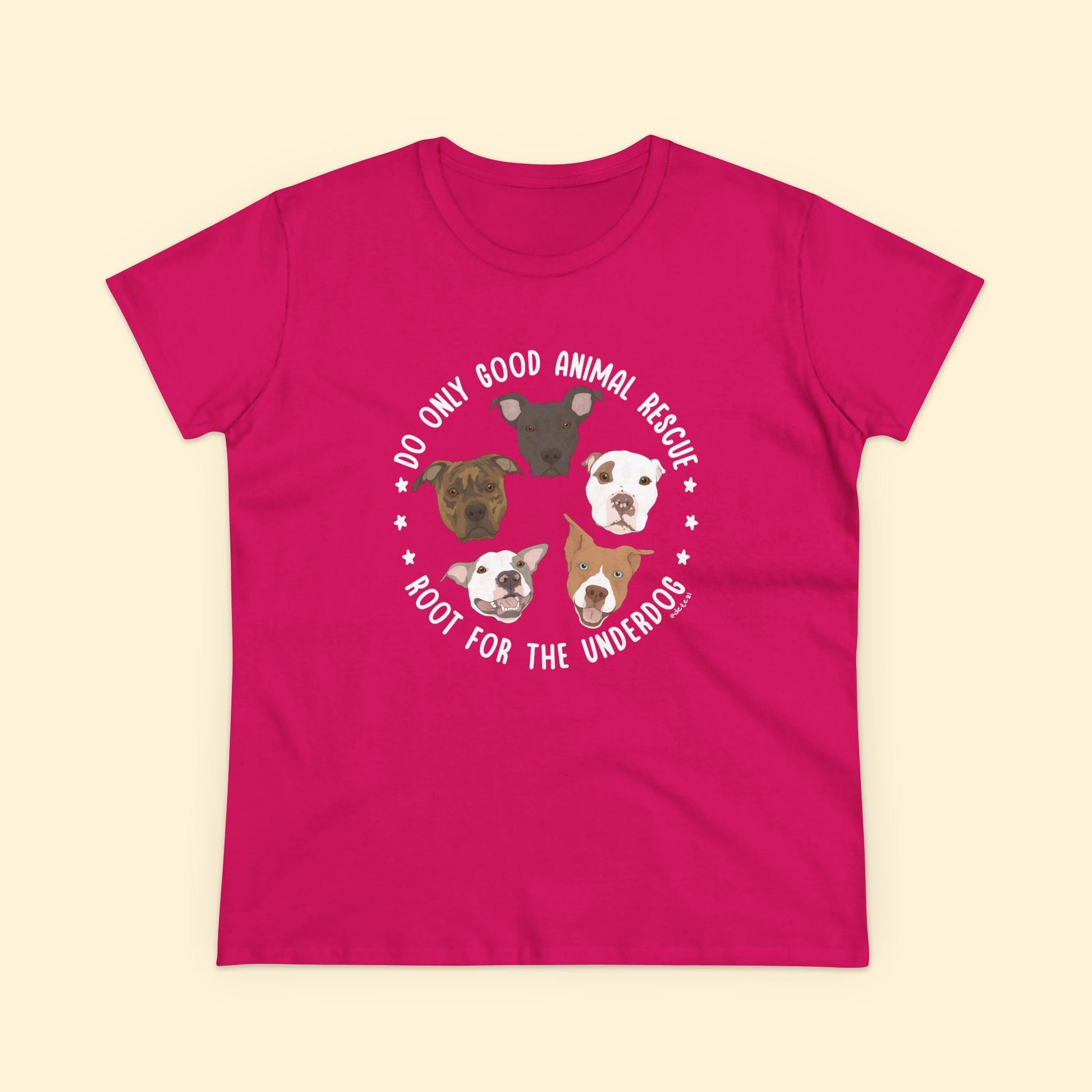 Women's Midweight Cotton Tee | FUNDRAISER | Do Only Good - Detezi Designs - 22498587737486750234