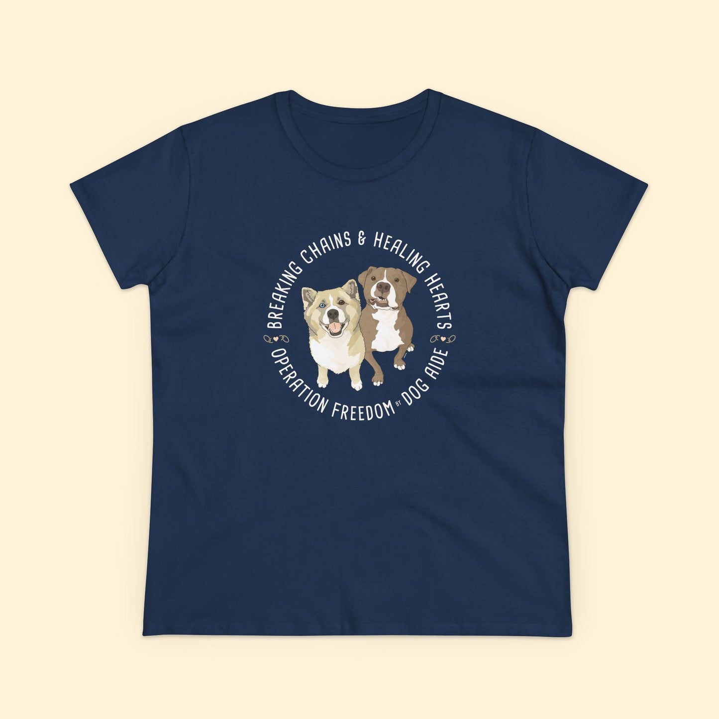 Women's Midweight Cotton Tee | FUNDRAISER | Dog Aide - Detezi Designs - 12493678219376932036