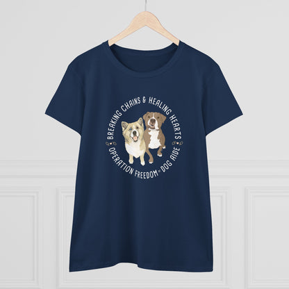 Women's Midweight Cotton Tee | FUNDRAISER | Dog Aide - Detezi Designs - 15703882701409890957