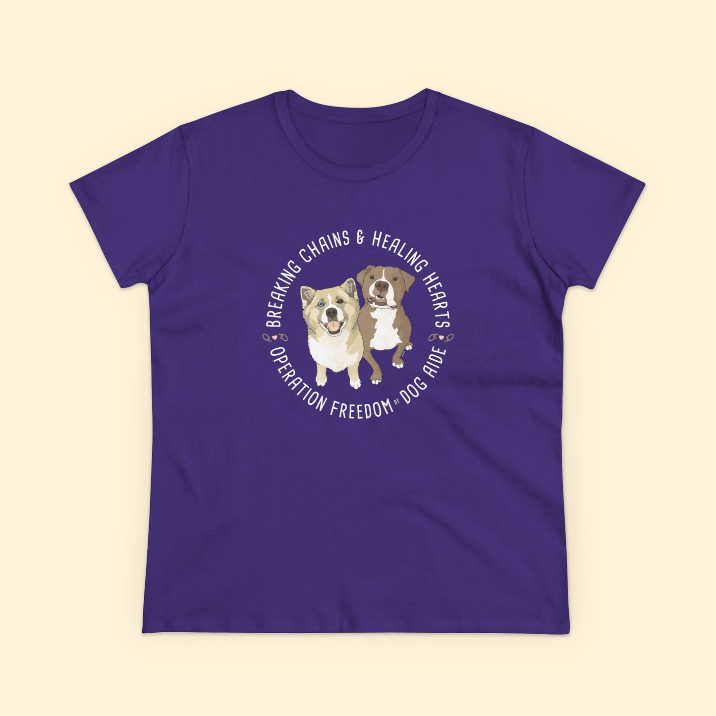 Women's Midweight Cotton Tee | FUNDRAISER | Dog Aide - Detezi Designs - 23451900737328906471
