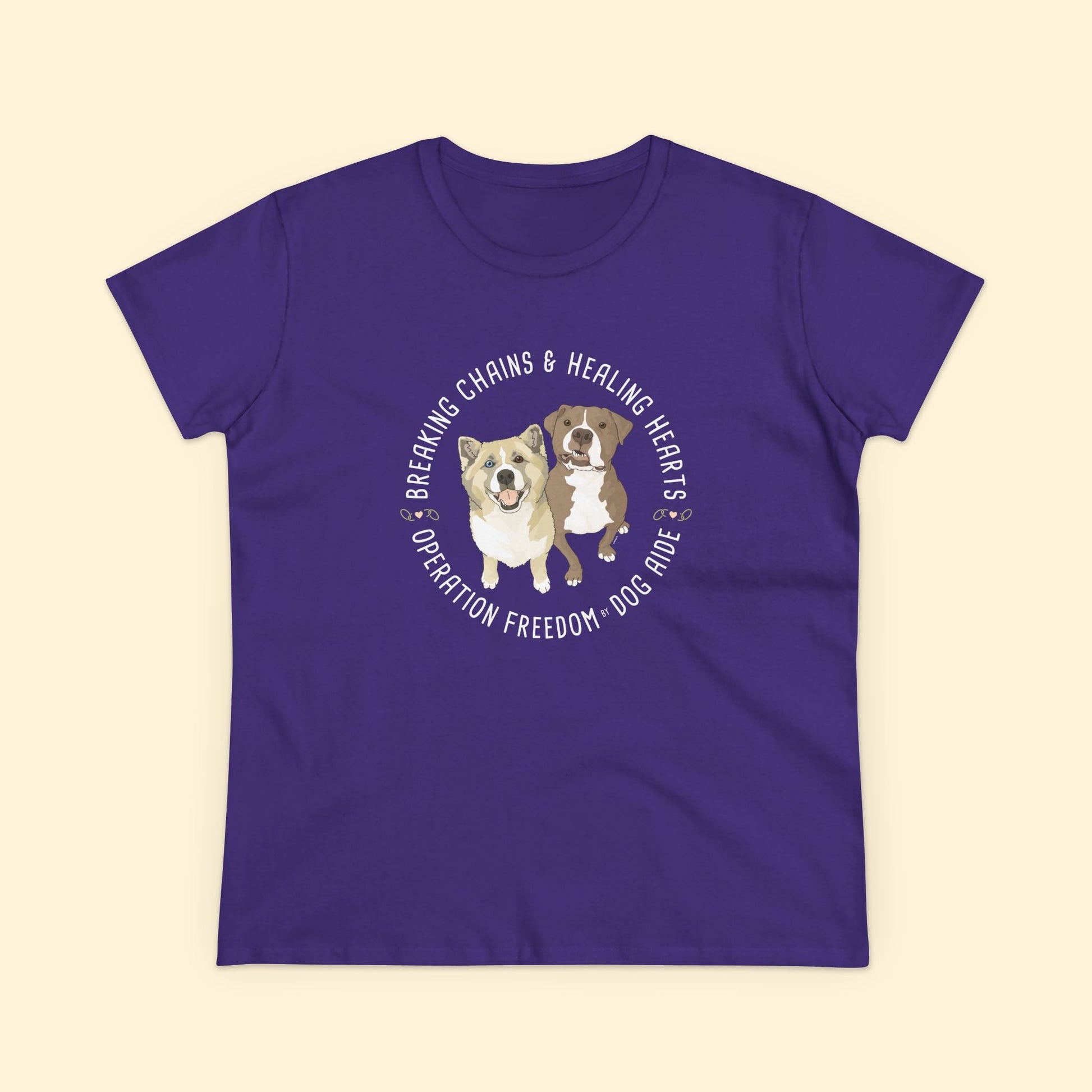 Women's Midweight Cotton Tee | FUNDRAISER | Dog Aide - Detezi Designs - 23451900737328906471