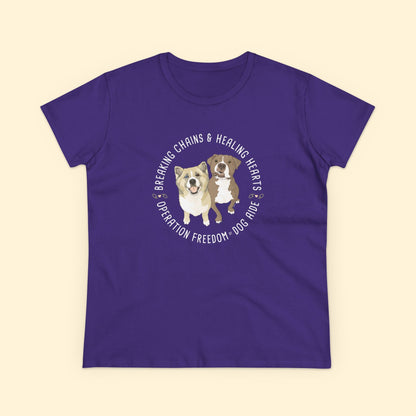 Women's Midweight Cotton Tee | FUNDRAISER | Dog Aide - Detezi Designs - 23451900737328906471