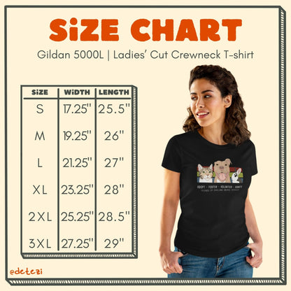 Women's Midweight Cotton Tee | FUNDRAISER | Friends of Oakland Animal Services - Detezi Designs - 90856582910068284927