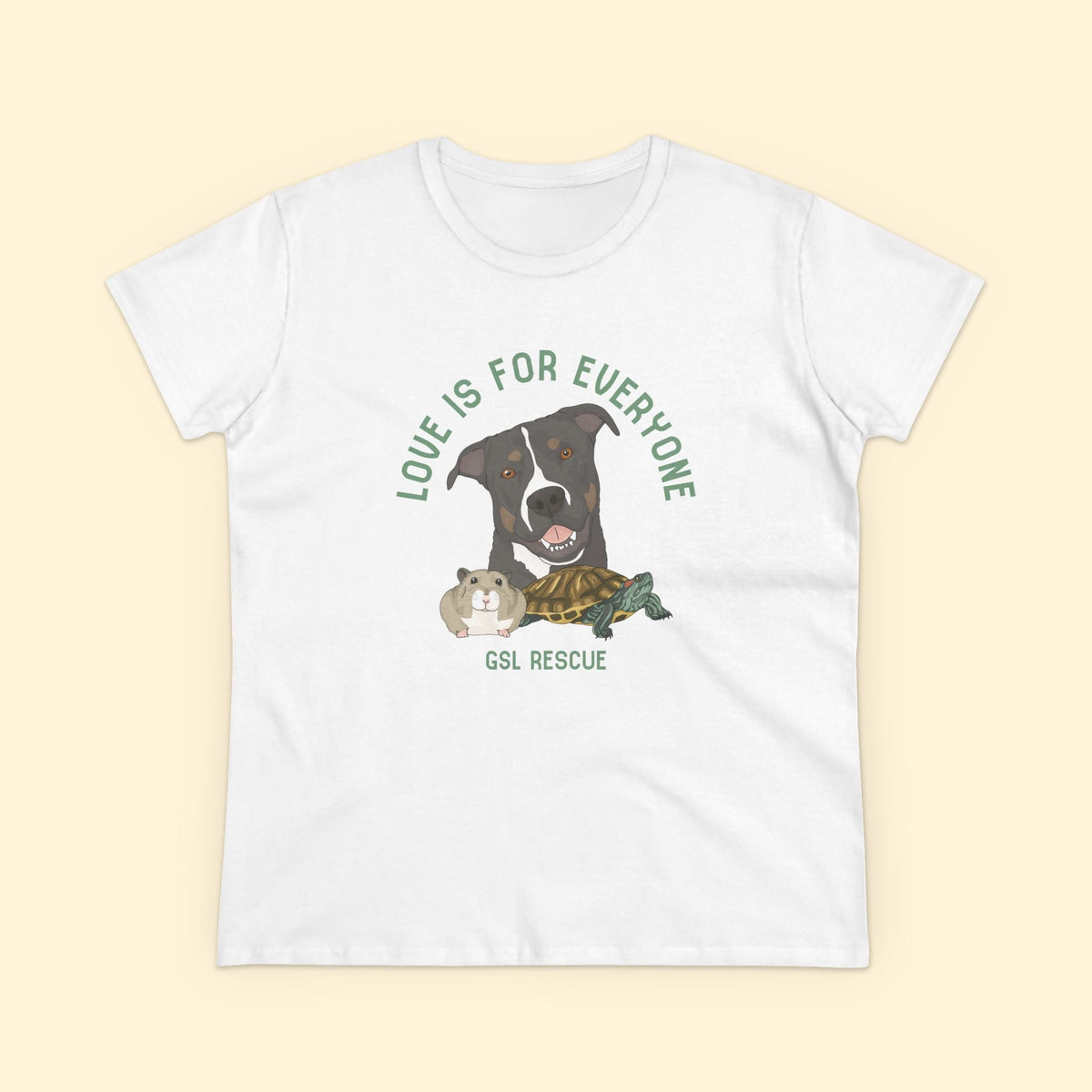 Women's Midweight Cotton Tee | FUNDRAISER | GSL Rescue - Detezi Designs-22842037617404465681