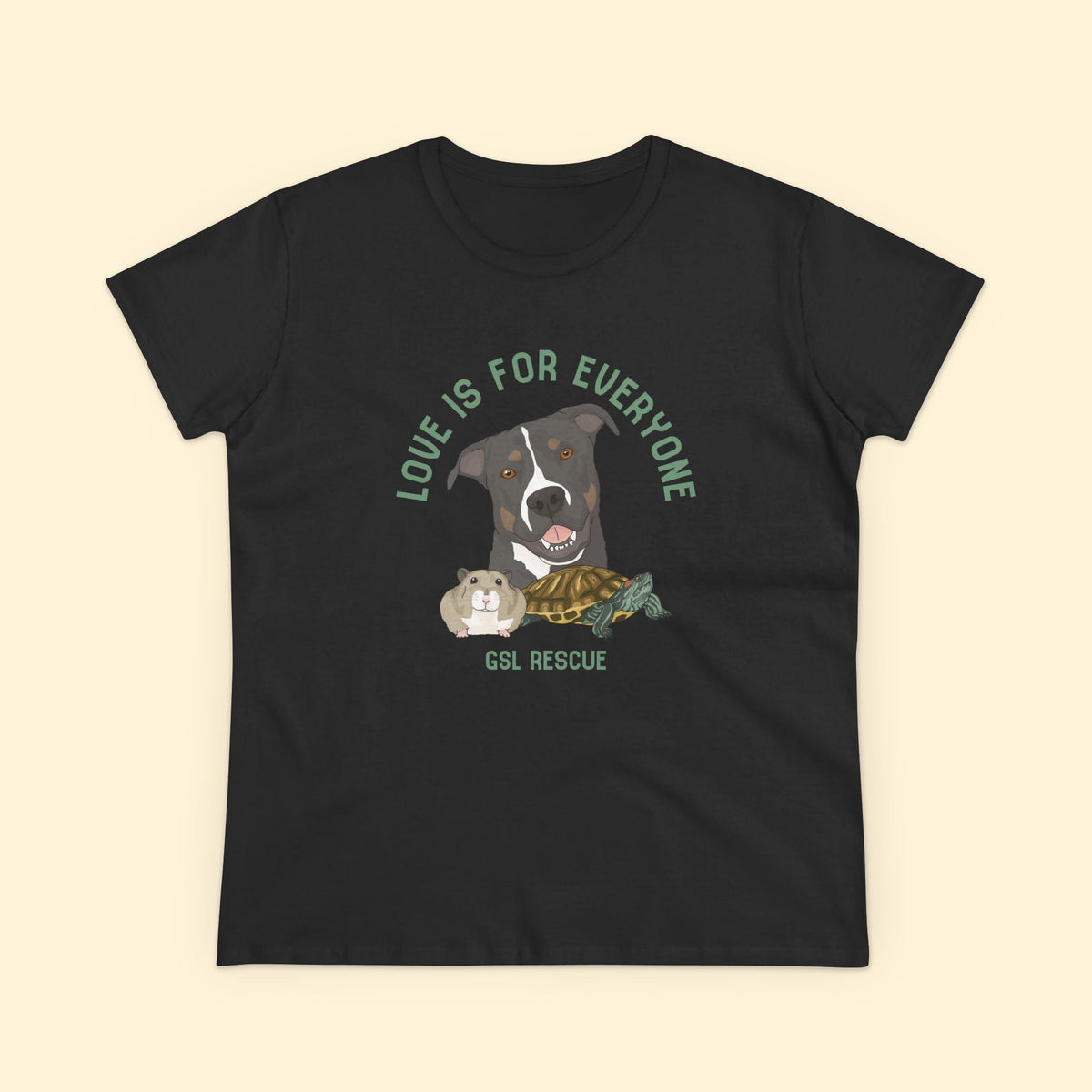 Women's Midweight Cotton Tee | FUNDRAISER | GSL Rescue - Detezi Designs-32470738825290103579