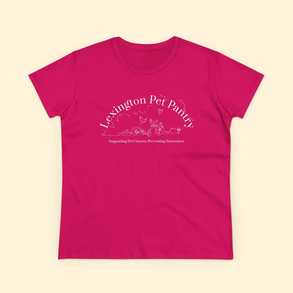 Women's Midweight Cotton Tee | FUNDRAISER | Lexington Pet Pantry - Detezi Designs - 12863571696377738381