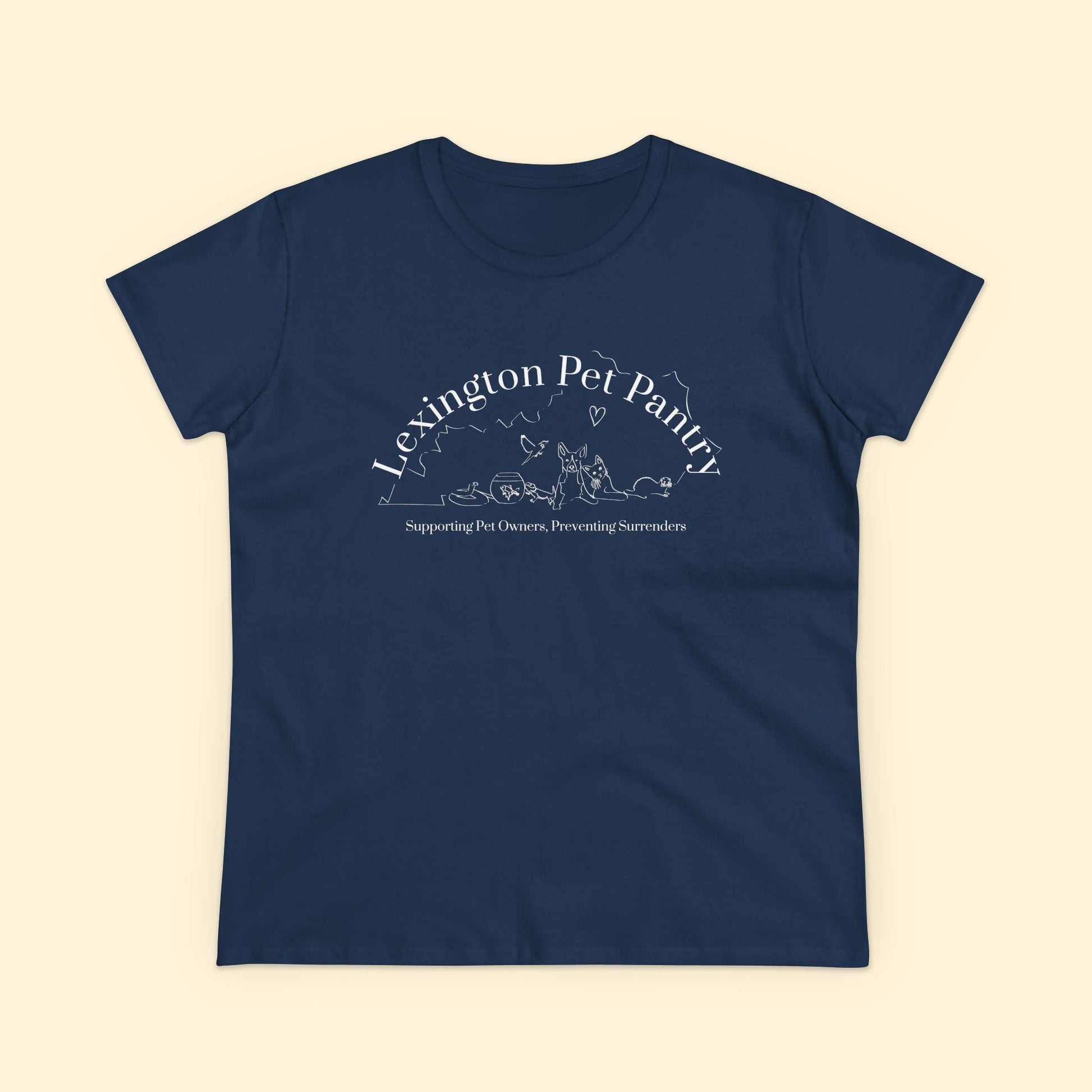 Women's Midweight Cotton Tee | FUNDRAISER | Lexington Pet Pantry - Detezi Designs - 79571735064123937631
