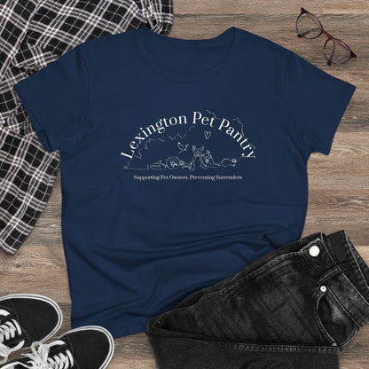 Women's Midweight Cotton Tee | FUNDRAISER | Lexington Pet Pantry - Detezi Designs - 79571735064123937631